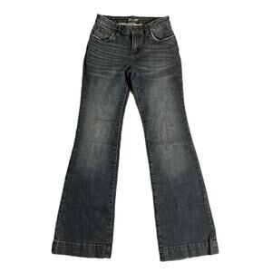 Wrangler Retro Mid Rise Wide Leg Trouser Jeans Womens Long Size 3x34 Country